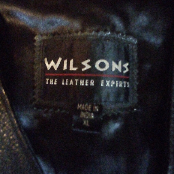 Wilson Leather Motorcycle Biker Western Vest Men's Xl Black RN No. 39426 - Picture 7 of 11